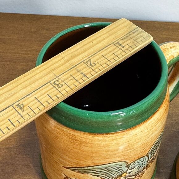 Pair of Pennsbury Pottery Mugs American Eagle 22 ounces Set of 2 USA - Picture 9 of 9